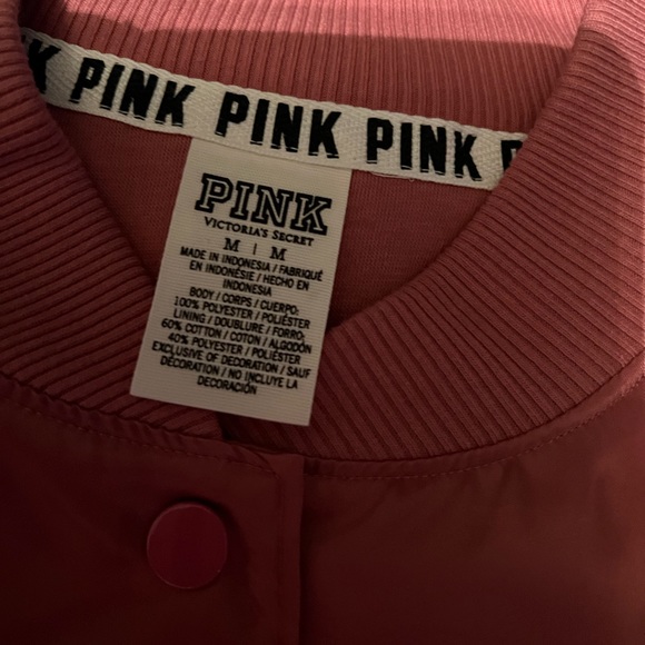 💞”NWOT’S Victoria’s Secret “PINK” Satin Bomber Jacket💞 - Picture 5 of 5